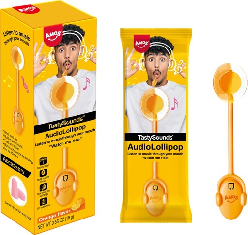 [501643] Audio Lollipop Orange 4*12*16g
